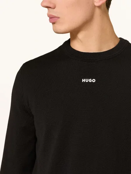 HUGO Svetr San černá bílá