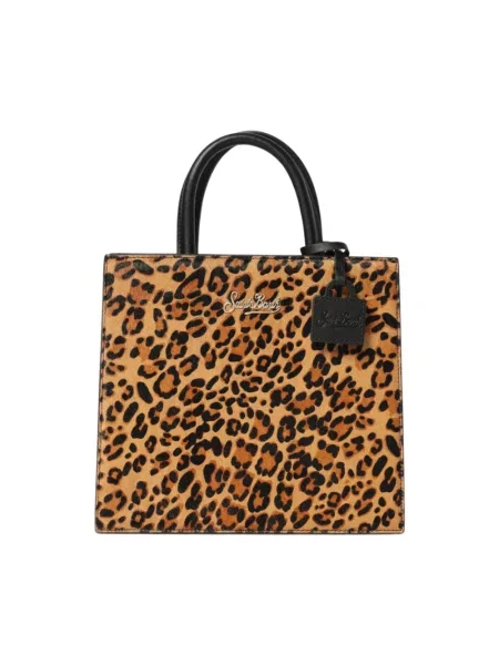 Torebka skórzana Mc2 Saint Barth skórzana brązowa