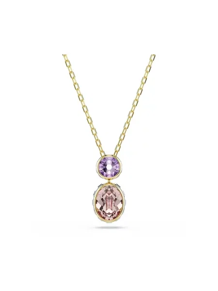 Naszyjnik Swarovski różowy
