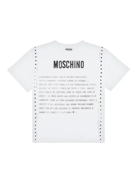 Koszulka dziecięca Moschino biała