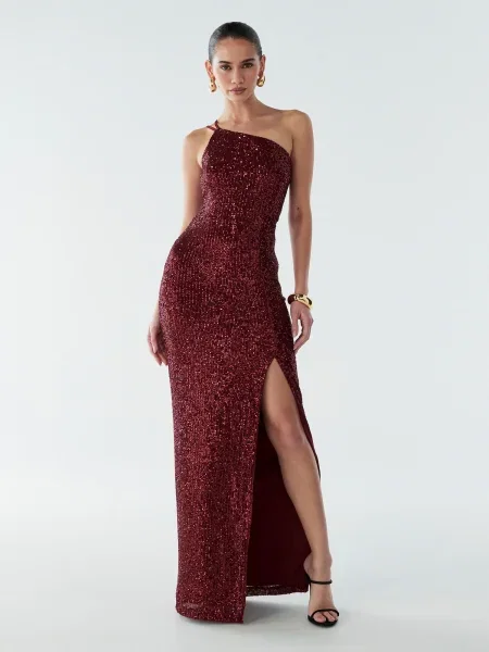 BWLDR Rochie Boston burgundy roșu