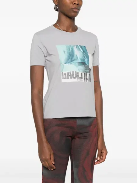 Tricou Jean Paul Gaultier cu imagine gri
