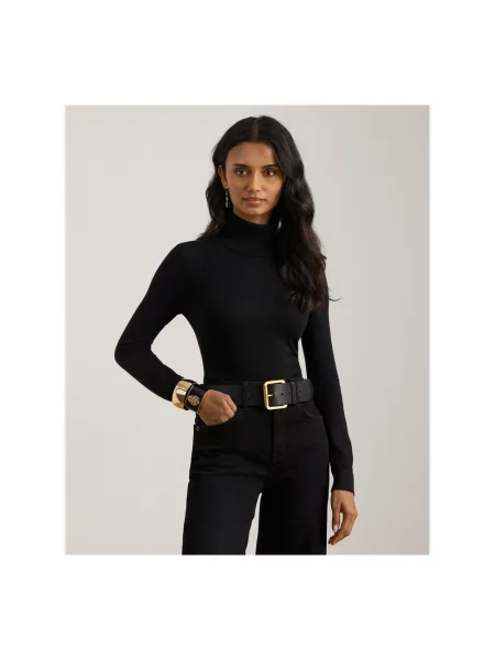 Sweter z golfem Ralph Lauren czarny