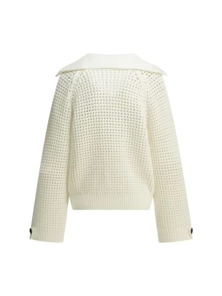 Dzianinowy sweter Brunello Cucinelli biały