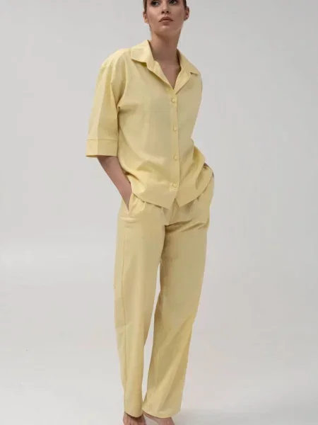 Костюмная пижама Leinle желтая