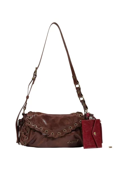 Crossbody kabelka Desigual hnedá