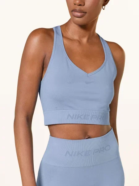 Nike Sportovní Podprsenka Pro Seamless černošedá