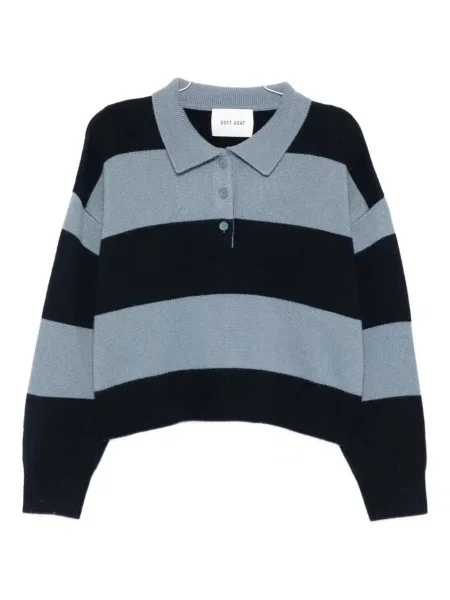 Pruhovaný svetr Soft Goat bez kostic modrý