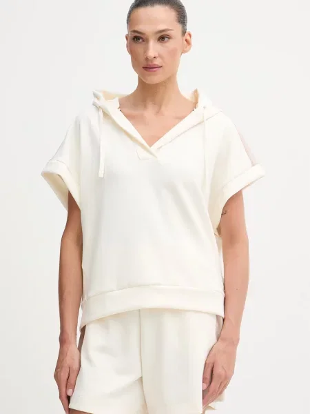 BOSS bluza lounge z modalem Mirage_Top H. beżowa