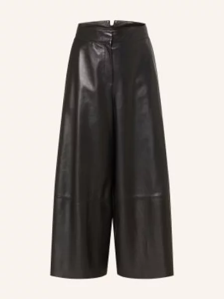 Kožené culottes Riani černé
