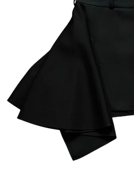 Scurt fustă Givenchy cu volane asimetrică negru