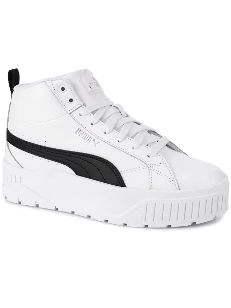 Buty sportowe sneakersy wysokie na platformie PUMA KARMEN II MID białe