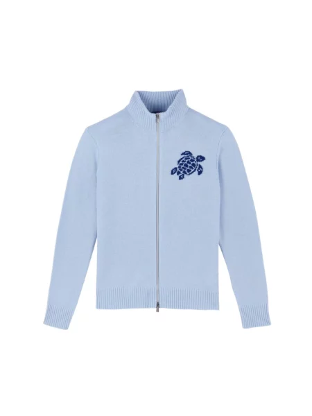 Golf sweter z golfem Vilebrequin wełniany niebieski