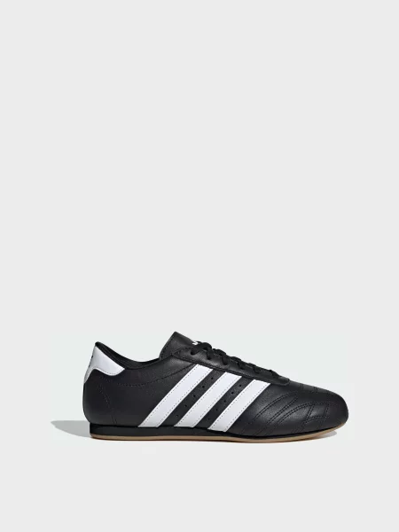 Кожаные кроссовки Adidas черные
