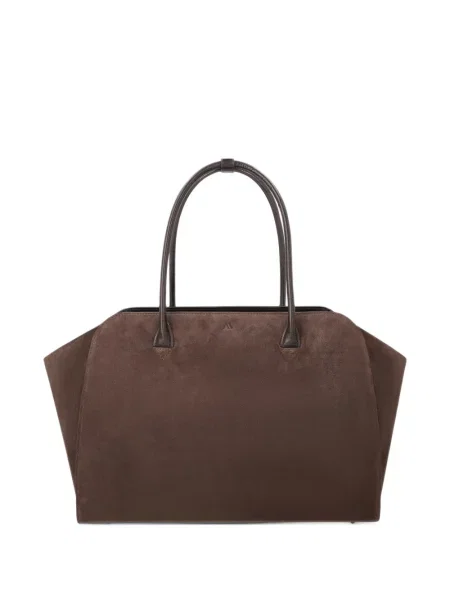 Geantă shopper Kaai din piele de căprioară maro