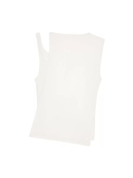 Haftowany top Courreges biały