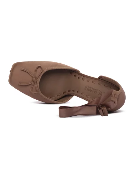 Pantofi Steve Madden din satin maro