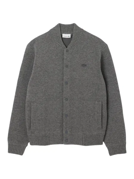 Cardigan Lacoste de lână gri