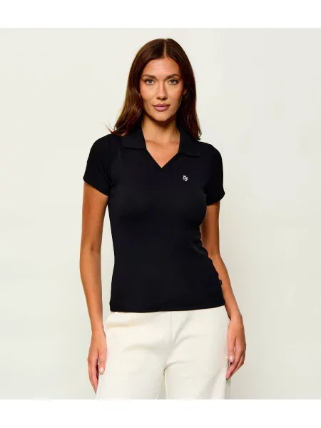 Tricou polo Guess Jeans negru