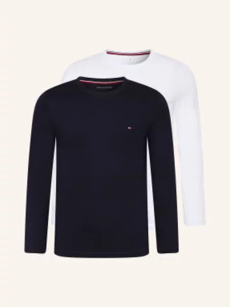 Tommy Hilfiger Koszulka Z Długim Rękawem blau biała