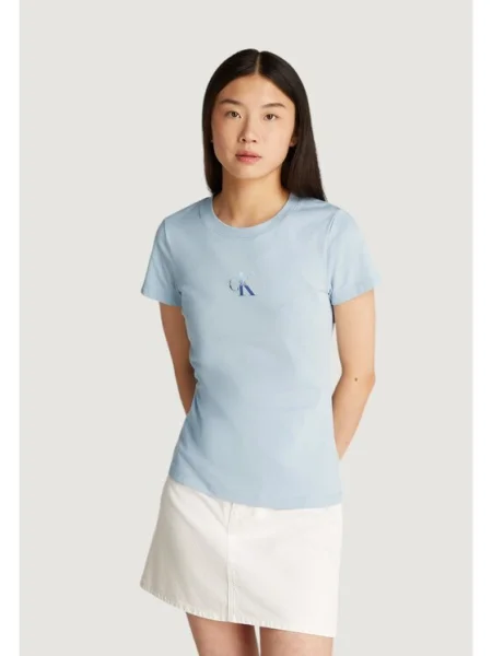 Риза Calvin Klein Jeans с градиентным принтом светлосиньо