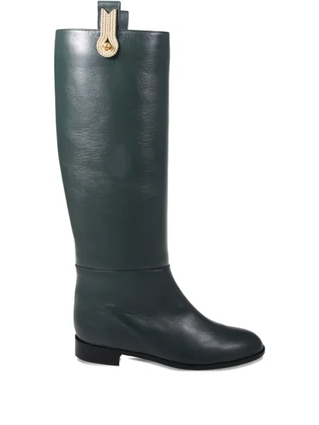 Botine Amato Daniele din piele verde
