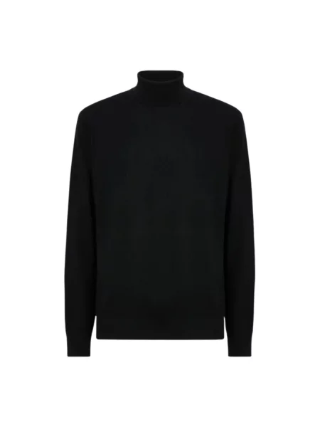 Lniany golf golf Mc2 Saint Barth czarny