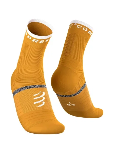 Compressport sportske čarape Pro Marathon žuta