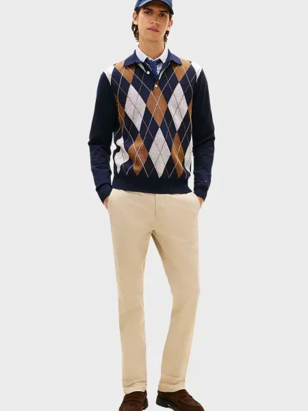 Чиносы Tommy Hilfiger из твилла бежевые