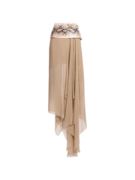Fusta maxi Elie Saab cu imagine drapată