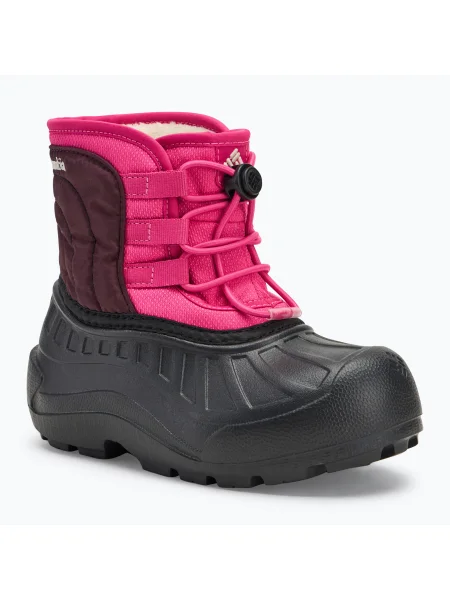 Детски ботуши за сняг Columbia Powderbug Snowlite Lace pink ice/ moonvista розово