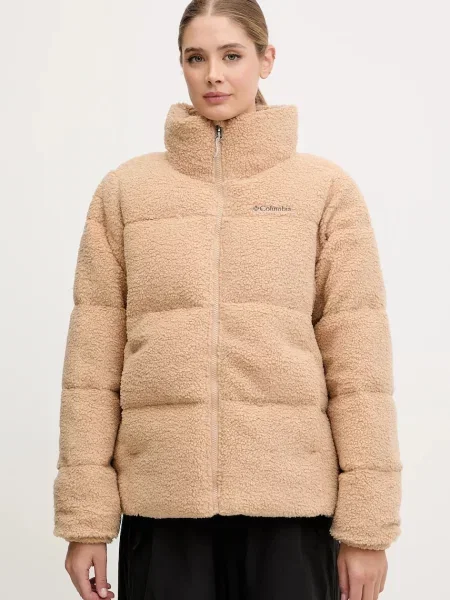 Columbia geacă Puffect Sherpa de iarnă oversize negru