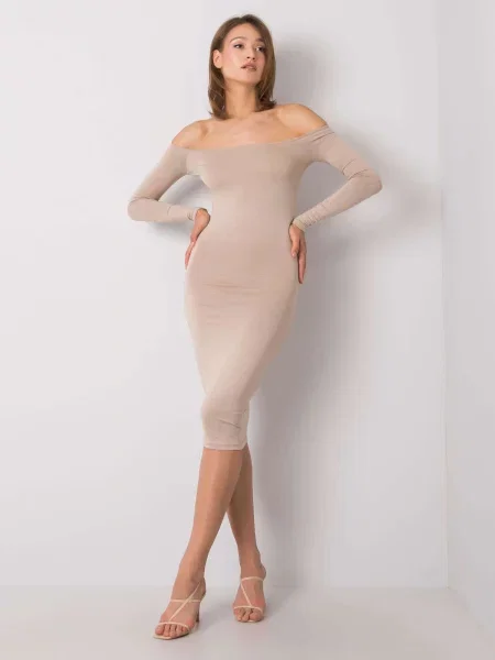 Rochie Fashionhunters de costum bej