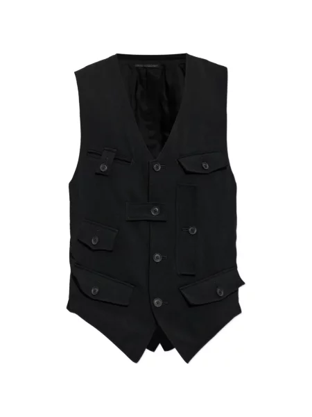 Vestă Yohji Yamamoto de lână negru