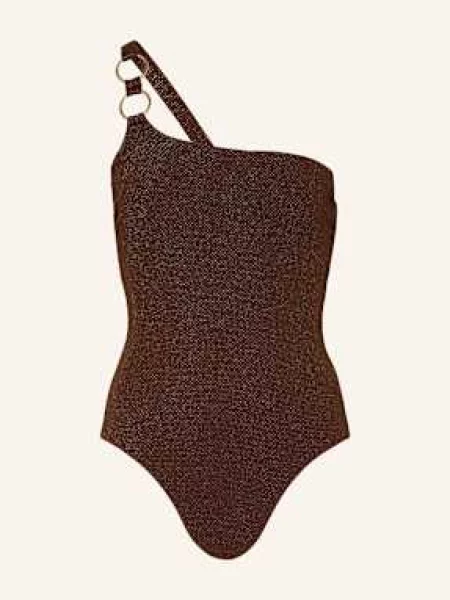 Jets Australia Strój Kąpielowy Na Jedno Ramię Tirari Z Błyszczącą Przędzą braun