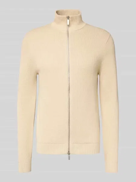 Kurtka z dzianiny o kroju regular fit z czystej bawełny model ‘DAME’ Selected Homme biała