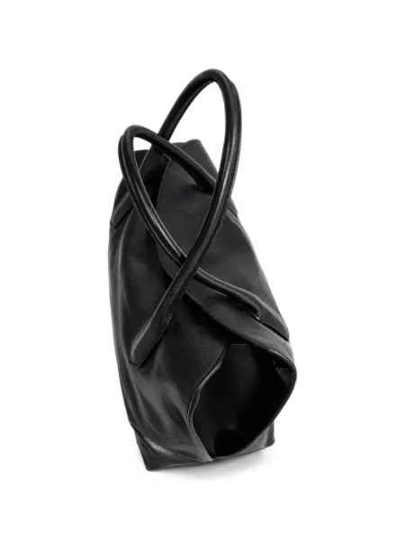 Geantă shopper Iacucci din piele negru