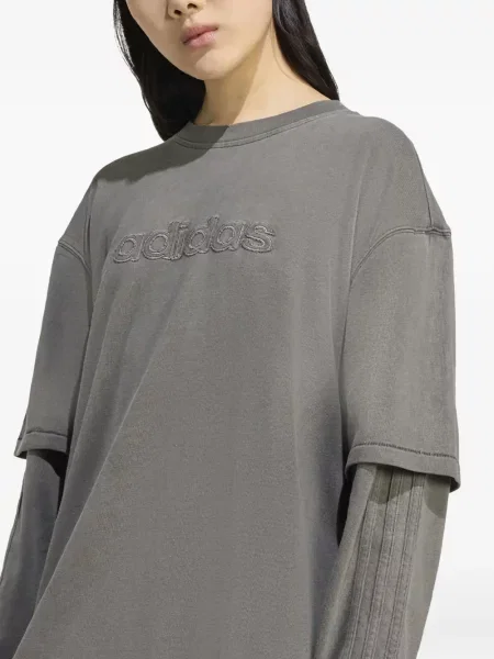 Aksamitne sneakersy Adidas Samba szare