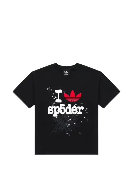 Tričko Sp5der s potiskem černé