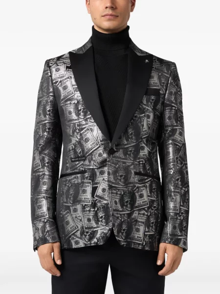 Sacou Philipp Plein cu rever