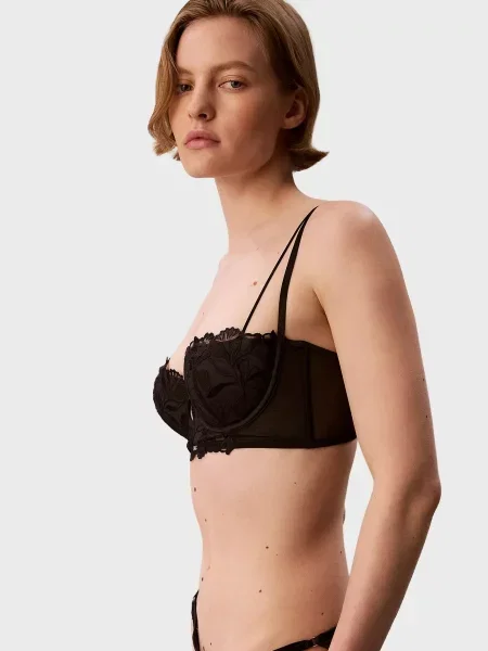 Бюстгальтер балконет Calvin Klein черный