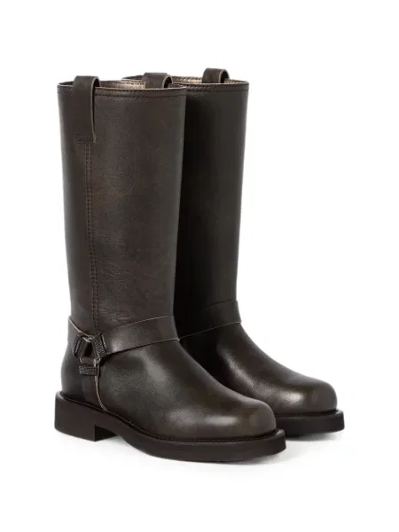 Botine Brunello Cucinelli din piele maro