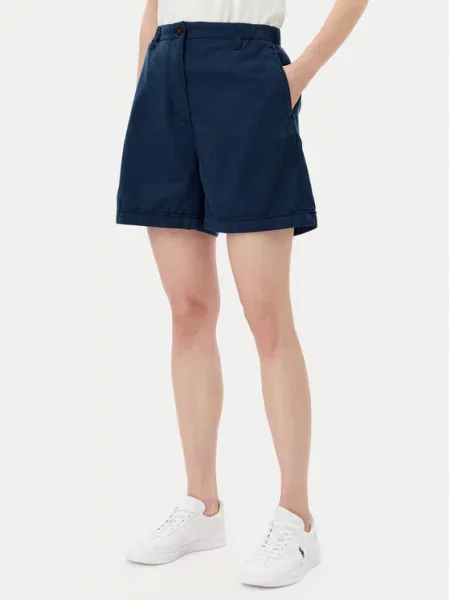 Kratke hlače iz tkanine Tommy Hilfiger modra