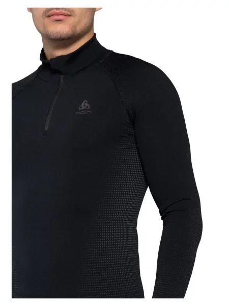 Odlo Funkční Tričko Performance Warm Eco / šedá černá