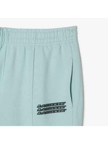 Lacoste Spodnie Dresowe Active Z Nadrukiem Jasnoniebieskie niebieski