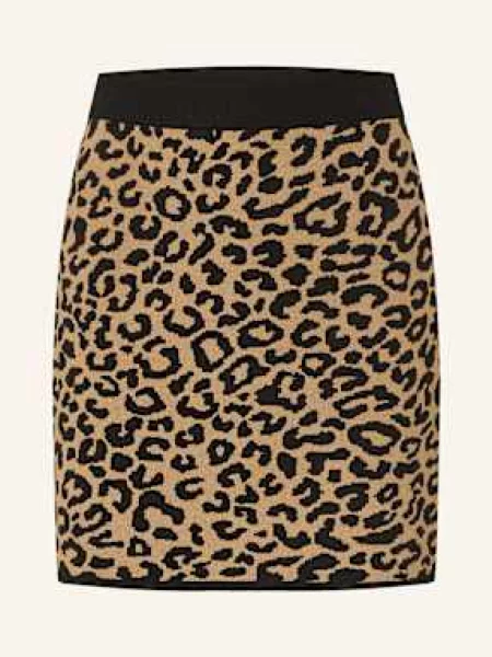 Darling Harbour Spódnica Z Dzianiny beige czarna