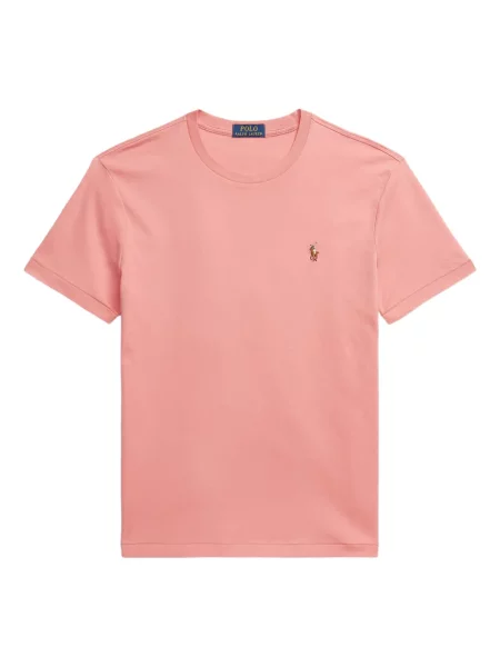 Дълго мрежеста тениска Polo Ralph Lauren с кръгло деколте зелено