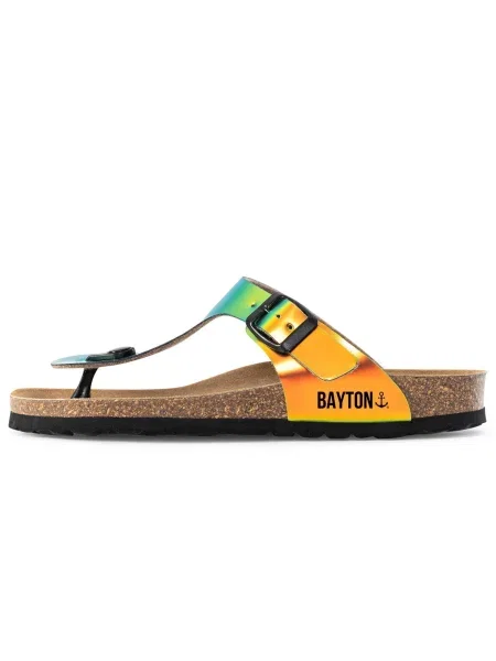 Bayton Šľapky Mercure / oranžová zelená