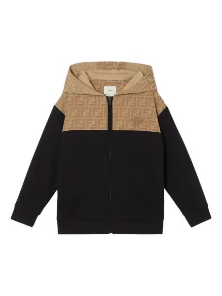 Bluza z kapturem dziecięca Fendi czarna