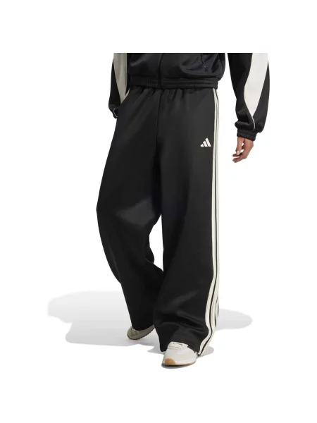 Prugaste trčanje hlače Adidas crna